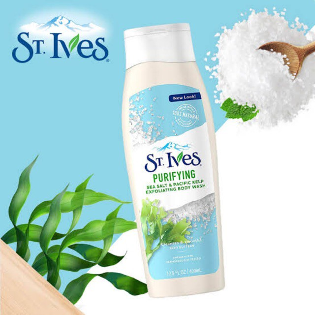 Sữa tắm St.Ives Renew and Purify Body Wash Purify Sea Salt