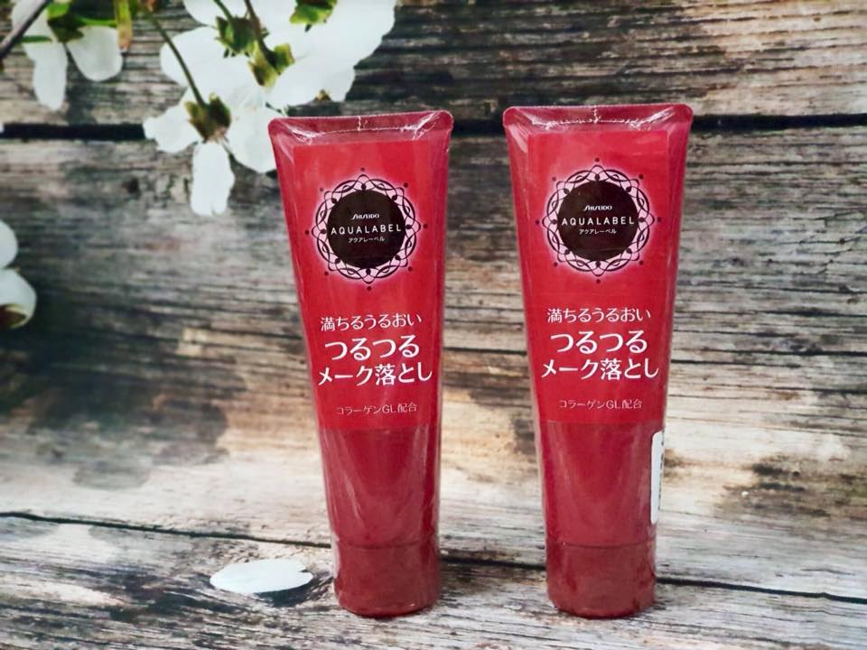 Sữa rửa mặt Shiseido Aqualabel Milky Mousse Foam đỏ