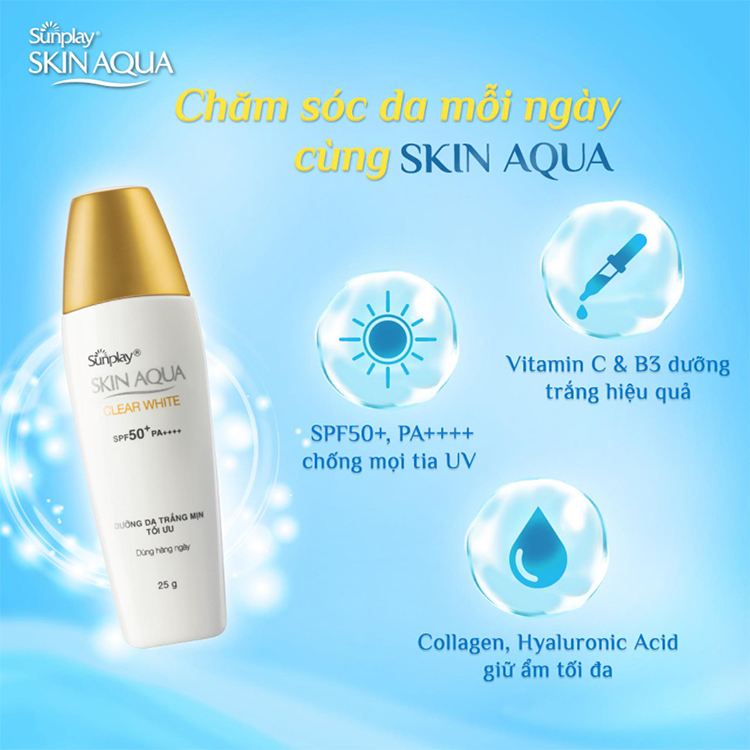 Kem chống nắng Sunplay Skin Aqua Clear White