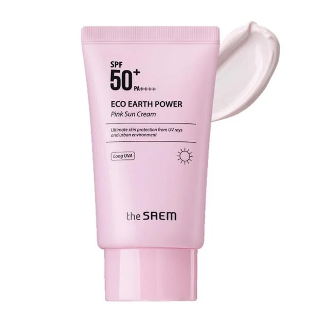 Kem chống nắng The Saem Eco Earth Power Pink Sun Cream
